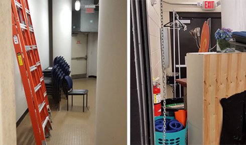 How can checking that emergency exits in your building are not blocked improve everyone’s safety