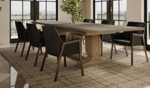 How can mixing different textures—like wood, metal and fabric—make a room feel more interesting