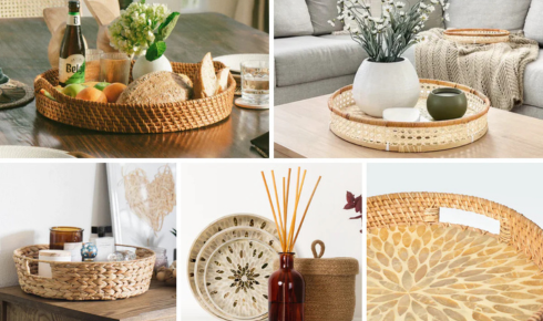 Why does adding a simple rug under a dining table help visually anchor that area